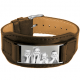 brown leather bracelet