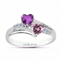 Bague amour coeur