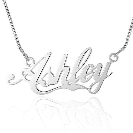 Handwriting name necklace