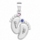 Baby feet pendant pure gold