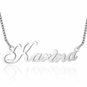 Cursive name necklace