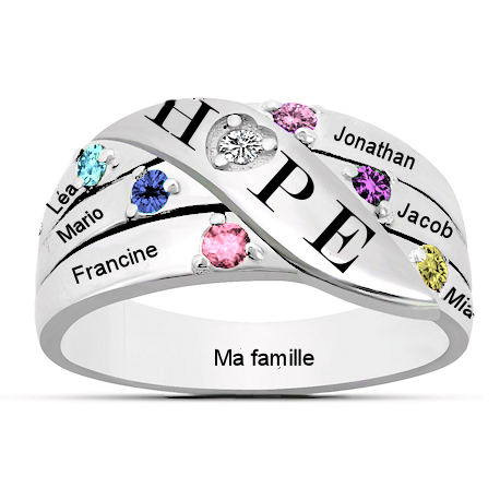 Bague famille Hope