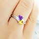 Bague couple coeur