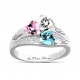 3 hearts ring