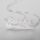 Heart name necklace