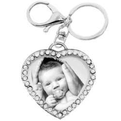 Tiffany heart zirconias key chain