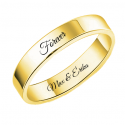 Classic promise gold band men