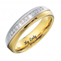 Classic promise two tone band woman