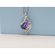 Heart birthstone pendant