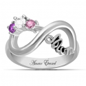 Mom infinity ring