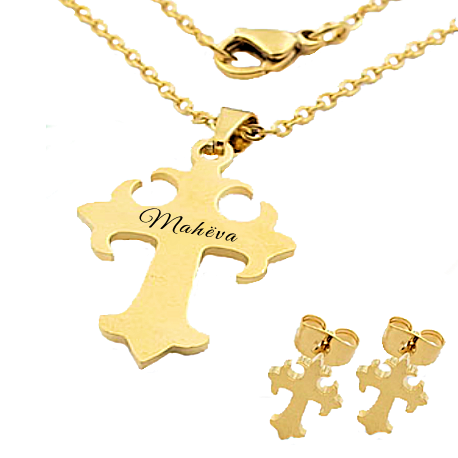 Delicat set memory cross gold