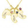 Pendentif petit pied de bébé-3