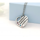 Family heart pendant