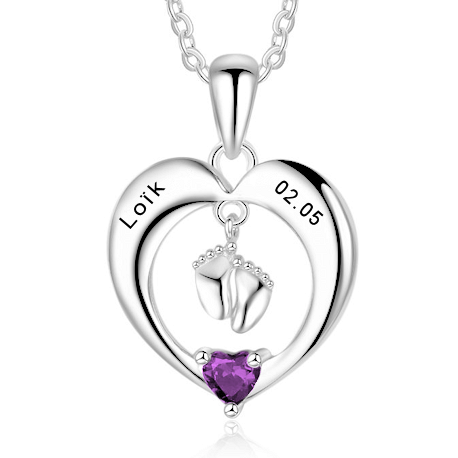 baby heart pendant