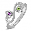 Mom infinity ring