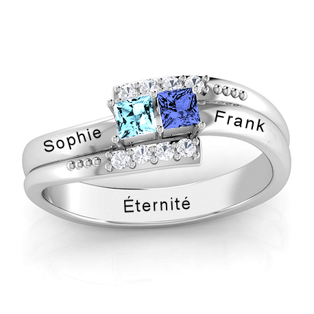 Personalised couple ring