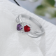 bague duo coeur