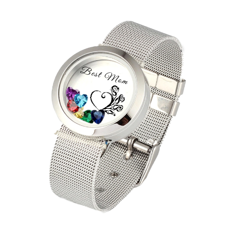 Bracelet montre rond classique