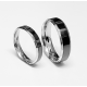 Two tones couple ring set