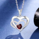 Double heart pendant