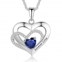 Double heart pendant