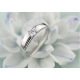 Ensemble bague couple classique argent sterling