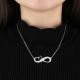 Heart infinity name necklace