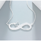 Heart infinity name necklace