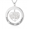 Pendentif cercle arbre de la vie OG