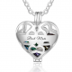 Pendentif cage coeur