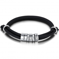 Unisex triple ring bracelet