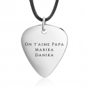 Pendentif pic de guitare