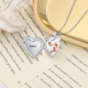 Porte-photo coeur classique argent sterling