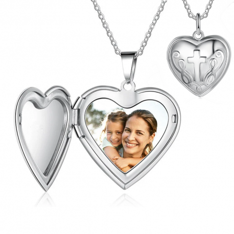 Sterling Silver Classic Heart Photo locket