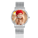 Women's stainless steel watch photo color