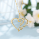 Heart name necklace