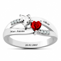 Heart love ring