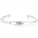 Birthstone bangle