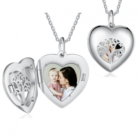 Sterling Silver Classic Heart Photo locket