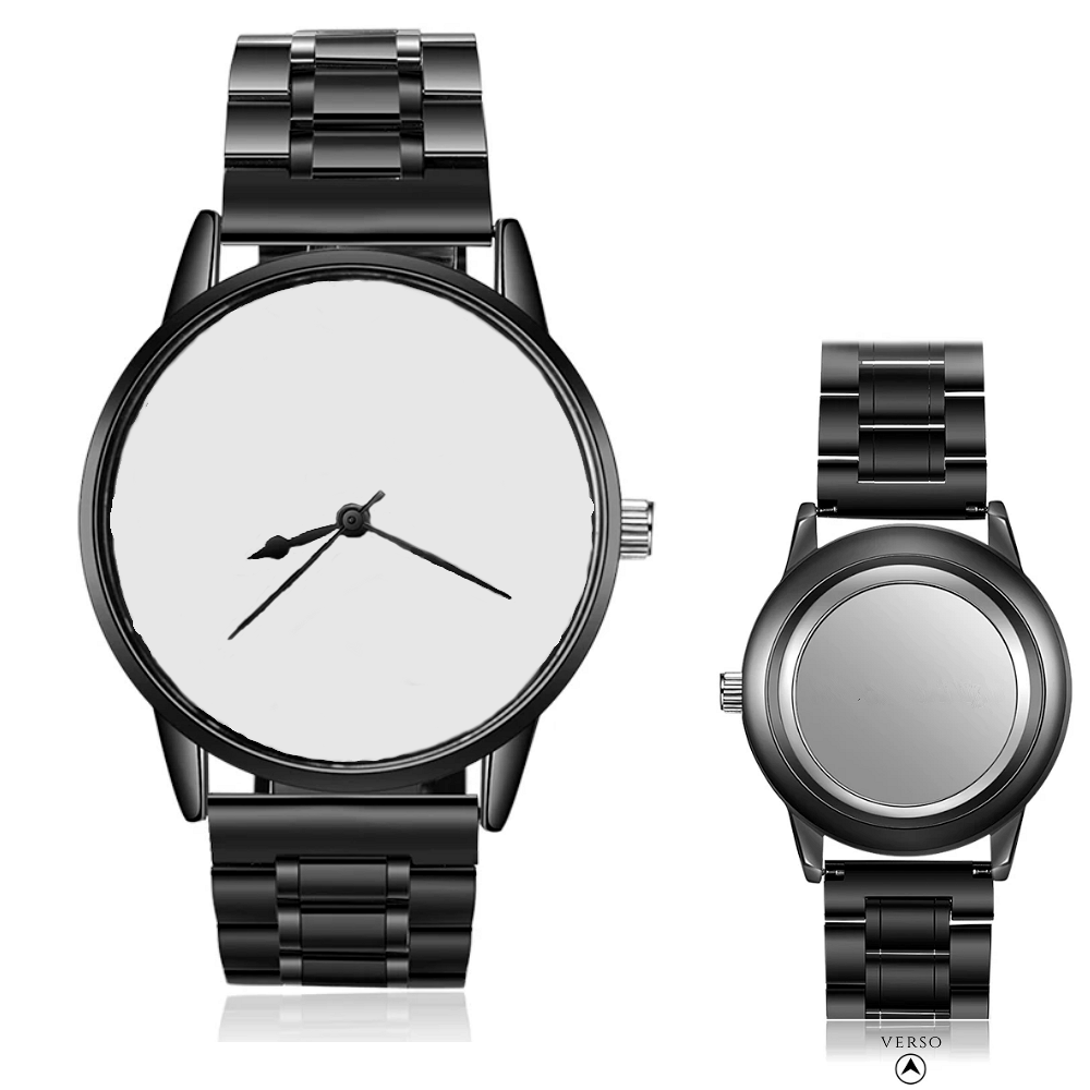 Simple black best sale watch mens